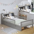 thumbnail image 5 of Duxelifin Twin Size Bed with Storage, Solid Wood Platform, Safe & Sturdy, 5 of 9