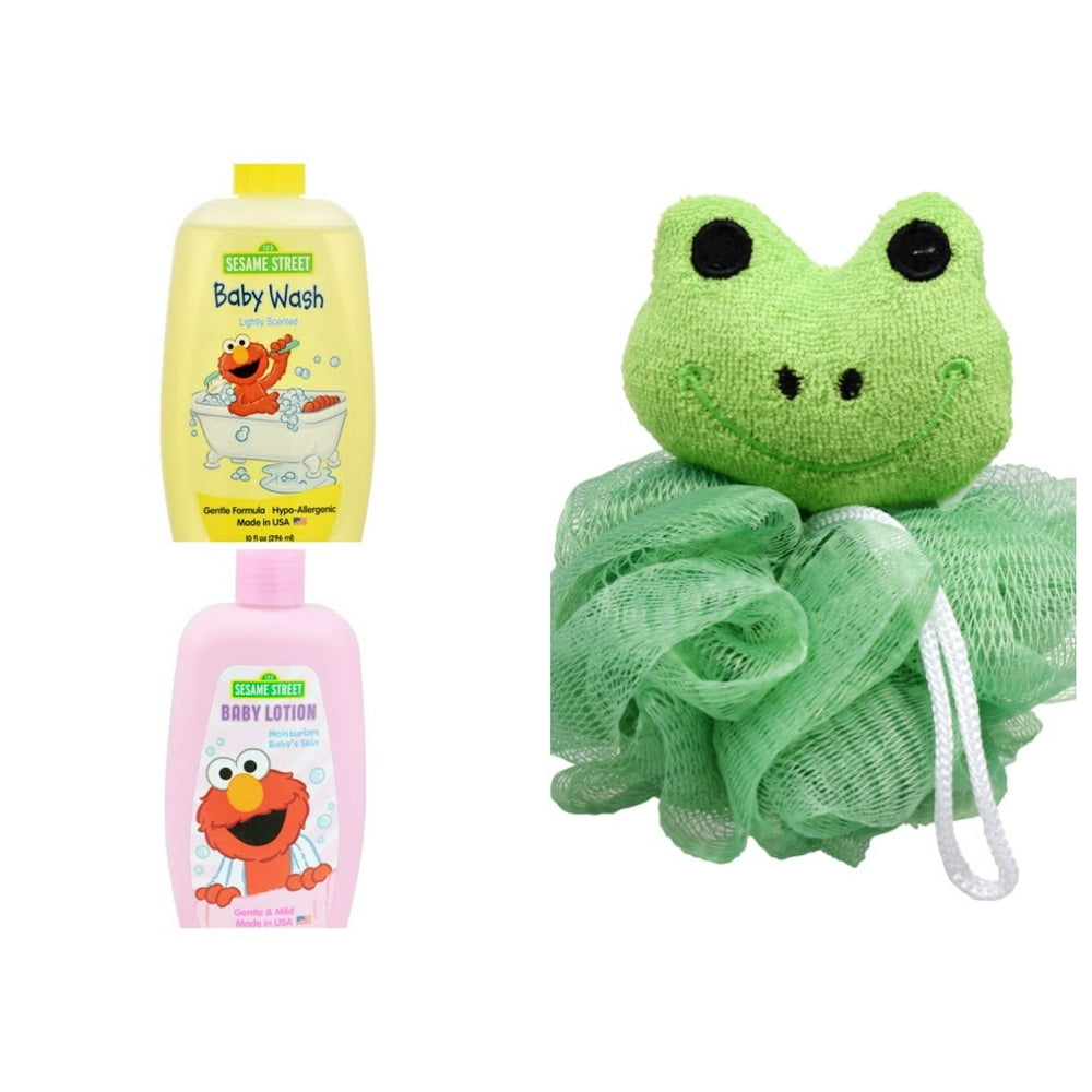Sesame Street Elmo Baby Body Wash, Moisturizing Pink Baby Lotion & Soft