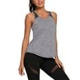 thumbnail image 3 of TRYSIL Womens Workout Tank Tops Racerback Mesh Sleeveless Athletic Yoga Running Gym Shirts, 3 of 7