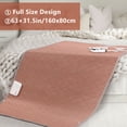 thumbnail image 2 of Electric Heating Blanket 63x31.5in Soft Flannel Heated Blanket with 9 Temperature Settings & 4 Timer ETL Certified Machine Washable for Bed Sofa OfficeBrown, 2 of 6