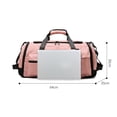 thumbnail image 2 of Bolsa de lona para gimnasio, bolsa de viaje impermeable para fin de semana para hombres y mujeres, 2 of 5