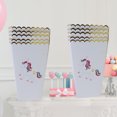 thumbnail image 1 of 6 Pcs Boîte à Maïs Soufflé Jetable Rangement Collation Carton Blanc Emballage de Fête pour Anniversaire, 1 of 7