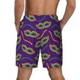 thumbnail image 2 of Rocae Carnival Masks and Beads for Men's Swim Trunks Quick Dry With Two Side Pockets and One Lined Patch Pocket3X-Large, 2 of 9
