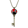 thumbnail image 1 of Pen Book Hat Red Patriotic Key Necklace Pendant Tray Embellished Chain, 1 of 3