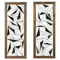 thumbnail image 6 of DecMode Black Metal Geometric Wall Decor with Wood Frame (2 Count), 6 of 9