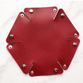 thumbnail image 3 of PU Leather Tray Jewelry Tray,Table Tray Bedside Nightstand Desk Tray,Decorative Portable Entryway Desktop Catchall TrayD, 3 of 5