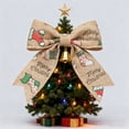 thumbnail image 6 of Apeya Cute Christmas Burlap Ribbon with Plaid Snowflake Tree Stocking Pattern 2.5 Inch 5 Yards for Gift Wrapping Wreath Bows Holiday DIY Crafts, 6 of 6