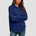 thumbnail image 3 of Aezemi Womens Jacquard Hoodie Sweatshirts Pullover Loose Fit Split Hem Fashion Comfy Sweatshirts Winter Fall Baggy Comfy Daily Casual Outerwear XL, 3 of 6