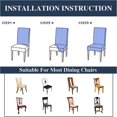 thumbnail image 3 of Housse De Chaise Salle Manger Extensible Housse De Chaise Universelle Lavables,couverture De Chaise Facile Nettoyer Pour Dcor Salle Manger Htel, 3 of 5
