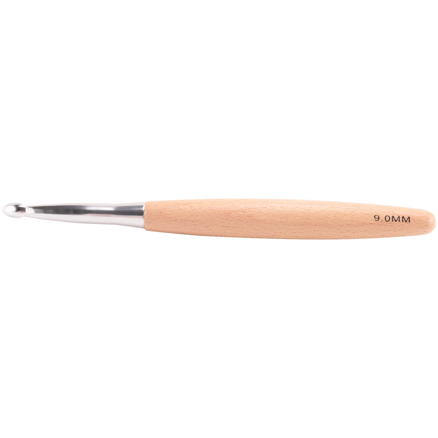 50X Big Crochet Hooks Set with Beech Wood Handle, Crochet Hooks for Chunky Yarn, Size 7mm 8mm 9mm 50mm 12mm