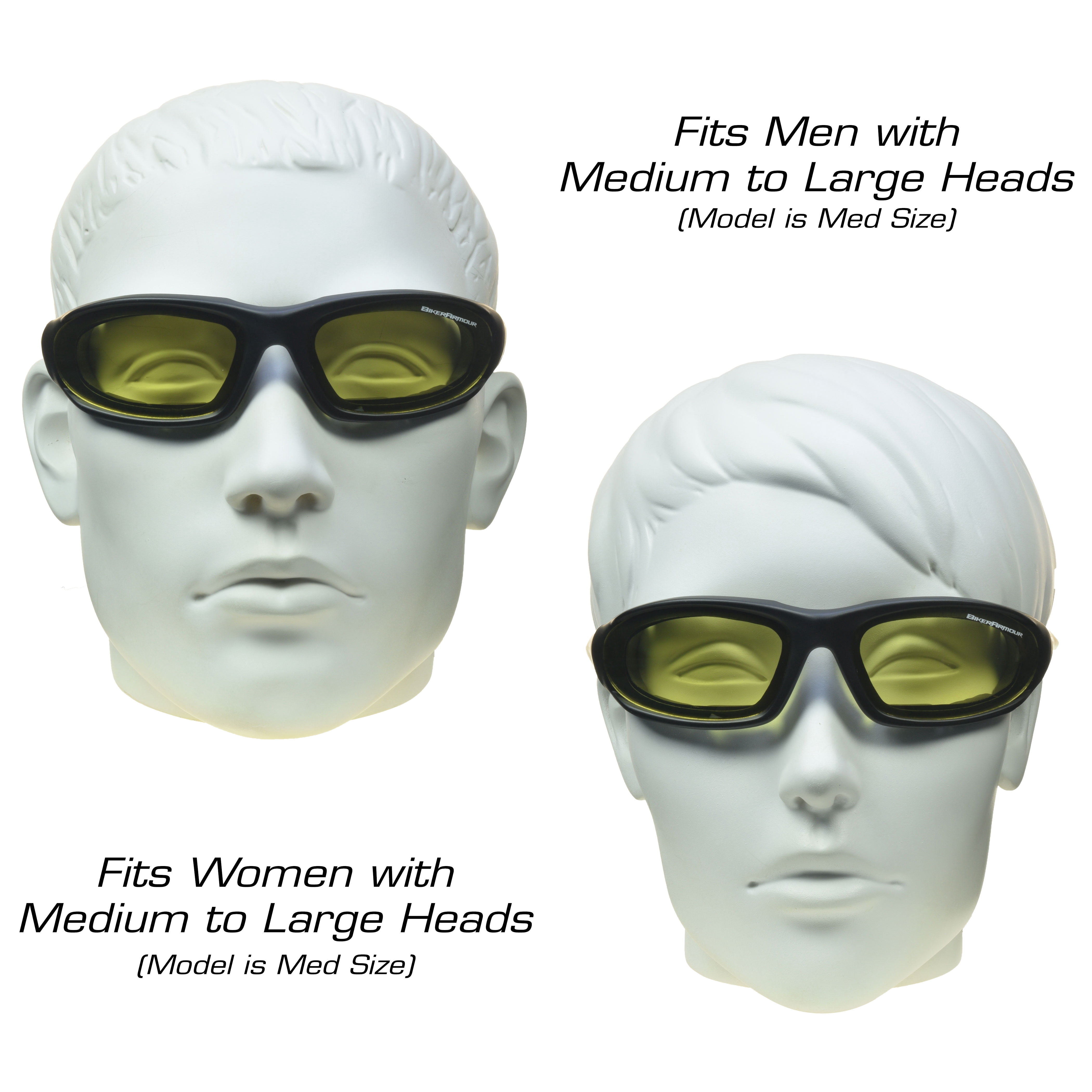 Bikershades Motorcycle Riding Transitional Photochromic Day Night Sunglass Padded Men Women