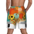 thumbnail image 4 of Goofa Hello Fall Farm Truck Printed Men's Swim Trunks Board Shorts Quick Dry Mens Swimming Trunks with Compression Liner,Breathable Fit Hawaii Beach Shorts-Small, 4 of 9