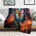 thumbnail image 5 of Wildflowers Butterfly Soft Cozy Warm, Lightweight And Plush Flannel Throw Blankets - Perfect for Couch, Bed, Travel, 5 of 8