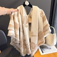 thumbnail image 2 of 2024 Chal cálido para mujer, bufanda gruesa de lujo de cachemira, manta de invierno, chal informal con estampado, pashmina, bufanda, poncho de viaje, estolas, Echarpe, 2 of 5