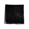thumbnail image 3 of NYFASHION101 Women's Versatile Solid Sheer Chiffon Neckerchief Scarf - Black, 3 of 3
