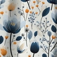 thumbnail image 4 of Designart "Blue White Cottage Floral Elegance" Floral Blackout Curtain Single Panel, 4 of 4