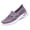 Purple, variant on Womens Breathable Knit Slip-on Walking Shoes Embroidered Slip on Sneakers Lightweight Comfortable Orthopedics Walking Shoe