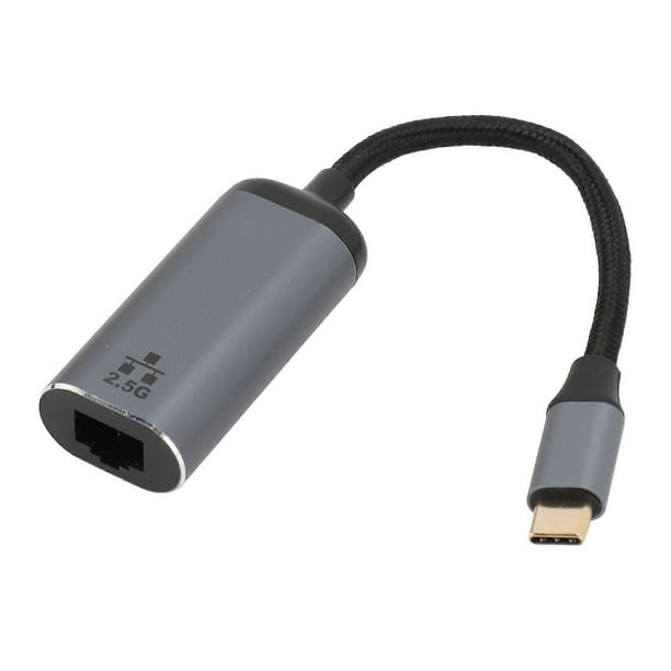 USB C to Ethernet Adapter 2.5Gbps Plug and Play Type C to RJ45 Gigabit Ethernet Adapter for Laptop Tablet Phone