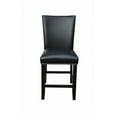 thumbnail image 4 of Steve Silver Camila Black Faux Leather Counter Chair, 4 of 7