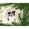 thumbnail image 2 of Australian Shepherd Black Tricolor #2 Christmas Ceramic Ornament 2.8 in x 2.8 in, 2 of 3