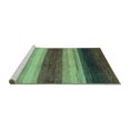 thumbnail image 2 of Ahgly Company Machine Washable Indoor Square Abstract Turquoise Blue Modern Area Rugs, 6' Square, 2 of 4