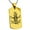 Gold, variant on Stainless Steel Pirate Skull Anchor & Cross Swords Engraved Dog Tag Pendant Necklace
