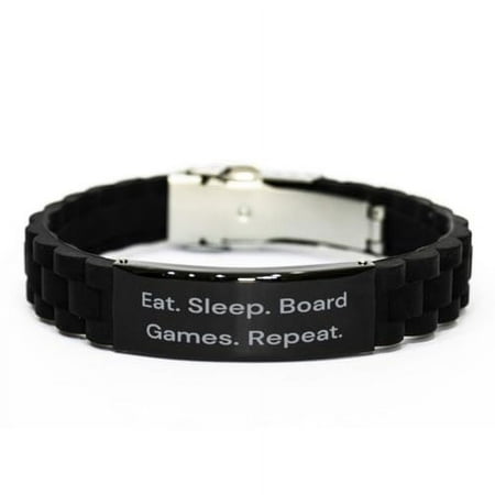 Unique Board Games Gifts Eat. Sleep. Board Games. Repeat Special Black Glidelock Clasp Bracelet For Friends From Friends Board games for Family board games Best board games Strategy board