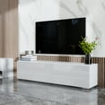 thumbnail image 4 of Hommpa TV Cabinet with 3 Doors Cabinet Floating Wall Mounted TV Stand, 4 of 7