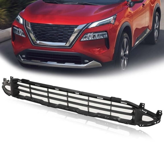 CROSSDESIGN Front Lower Bumper Grille Grill Fit for 2021-2022 Nissan Rogue