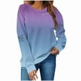 thumbnail image 5 of Sakmal Purple Sweatshirts for Women Holiday Cute Halloween Sweatshirts Fashion Spider Web Long Sleeve Shirts, 5 of 5