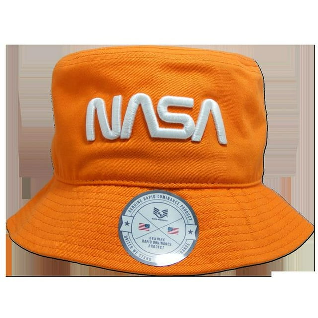 Rapid Dominance Ver NASA Chapeau Bob Décontracté, Orange - Grand et Très Grand