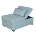 Convertible Chair Bed,4in1 MultiFunction Folding Ottoman Bed Bench