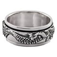 thumbnail image 3 of Women's and Men's Sterling Silver Dragon Spinner Ring, Ring Sizes 8 to 13, 3 of 4
