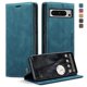 thumbnail image 3 of Funda abatible para Google Pixel 8 Pro, ranura para tarjetas, función atril, cierre magnético, a prueba de golpes, estilo libro, estilo vintage, de piel sintética., 3 of 5