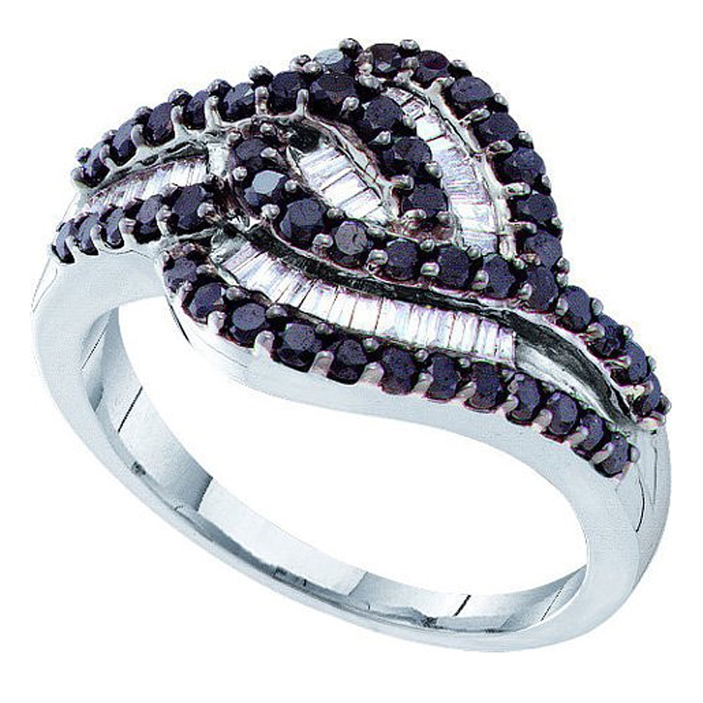 Dazzlingrock Collection Orecchini A Cerchio Climber In Oro 14k Con Diamanti Bianchi Naturali 0,40 Carati