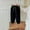 Black, variant on Girls Sweatpants, Suede Straight Leg Drawstring Solid Color Kids Winter Casual Pants Yellow 4-6T