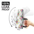 thumbnail image 3 of 40oz Pioneer Flower Floral Print Pattern Insulated Tumbler with Handle, BPA-Free Leak Proof Lid and Straws, Double Wall Vacuum, Hot 12h/Cold 34h, 3 of 6
