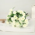 3PCS Artificial Silk Rose Flower Roses Artificial Flowers Baby Breath
