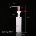 thumbnail image 4 of PULLIMORE 300ML Kitchen Sink Soap Dispenser Stainless Steel Liquid Built-in Soap Dispenser Lotion Pump with Nozzle, 4 of 11