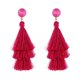 thumbnail image 1 of Rose Red Geométrica Versátil Estilo de vacaciones Pendientes de verano para las mujeres, 1 of 4