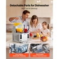 thumbnail image 6 of VEVOR Slushie Machine, 3L/100oz x 2 Tank Slushy Machine for Home, No Ice Needed Frozen Drink Maker, Margarita Maker with Self-Cleaning, for Frozen Margaritas, Frappés, Milkshake & More, 6 of 9