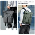thumbnail image 2 of Langgg Roll-Top Backpack, Waterproof Unisex School Bag Men And Women, Anti-Theft Stylish Large Ideal Travel, Cycling, Gray, 2 of 6