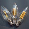 thumbnail image 4 of HEVIRGO 1PC C35 220V E14 Base 4W LED Energy Saving Dimmable Filament Candle Light Bulbs, 4 of 10