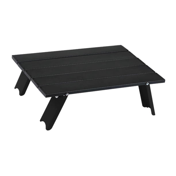 Mesa plegable para acampar, aleación de aluminio con bolsa de almacenamiento, muebles, escritorio exterior, mesa de playa para viajes, mochilero, B