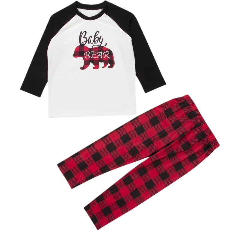 Family Pajamas Matching Sets Christmas PJs with Mama Bear Printed