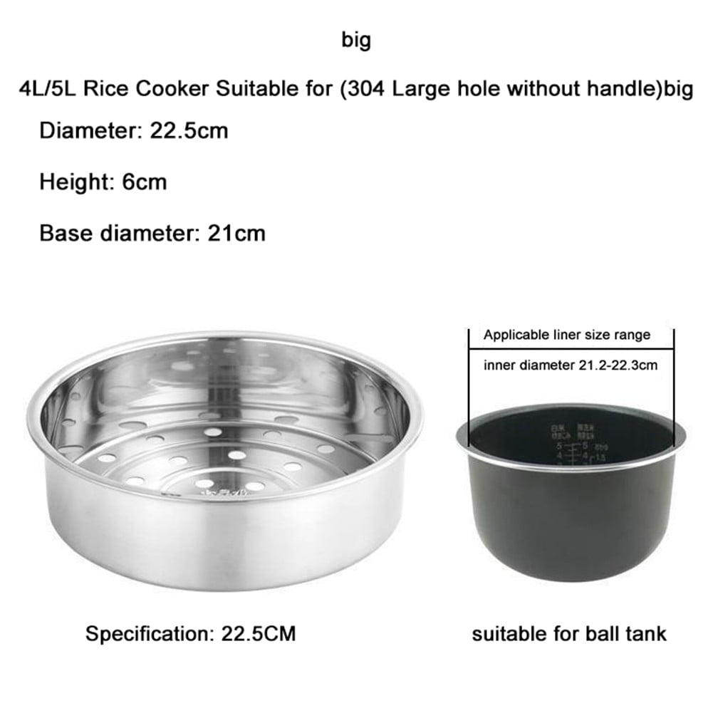 304 Stainless Steel Rice Cooker Steamer Basket Thickened And Deepened
