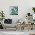 thumbnail image 2 of Bold Fern Leaf Overlapping Collage Botanical & Floral Graphic Art Black Framed Art Print Wall Art, 2 of 7