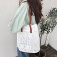 thumbnail image 1 of Bolso de hombro de encaje hermoso, bolso de mano para mujer, bolso de compras tipo cubo de gran capacidad, 1 of 6