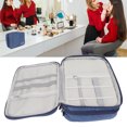 thumbnail image 4 of Estuche de cosméticos impermeable, bolsa de aseo de maquillaje portátil multifuncional de gran espacio para viajes diarios, 4 of 8