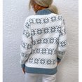 thumbnail image 3 of Women's Ugly Christmas Sweater Xmas Snowflake Turtleneck Long Sleeve Knitted Pullover Holiday Party Knitwear, 3 of 4